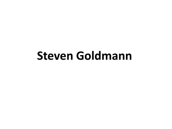 steven goldmann