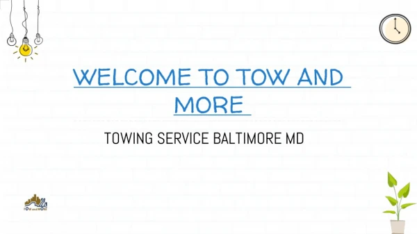 Towing service Baltimore MD | towingbaltimoremd