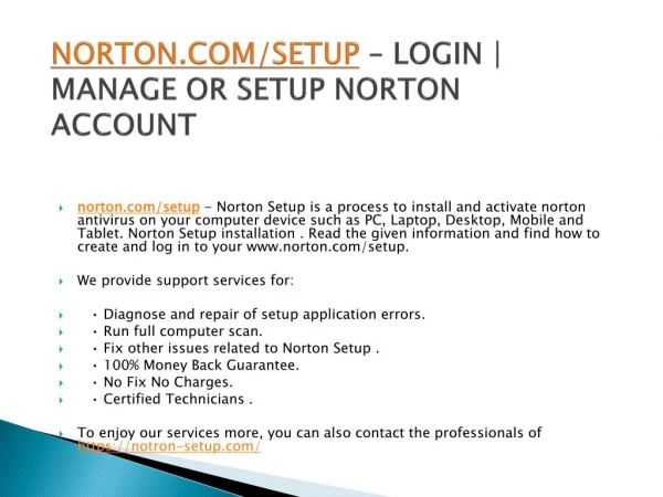norton com setup login manage or setup norton account