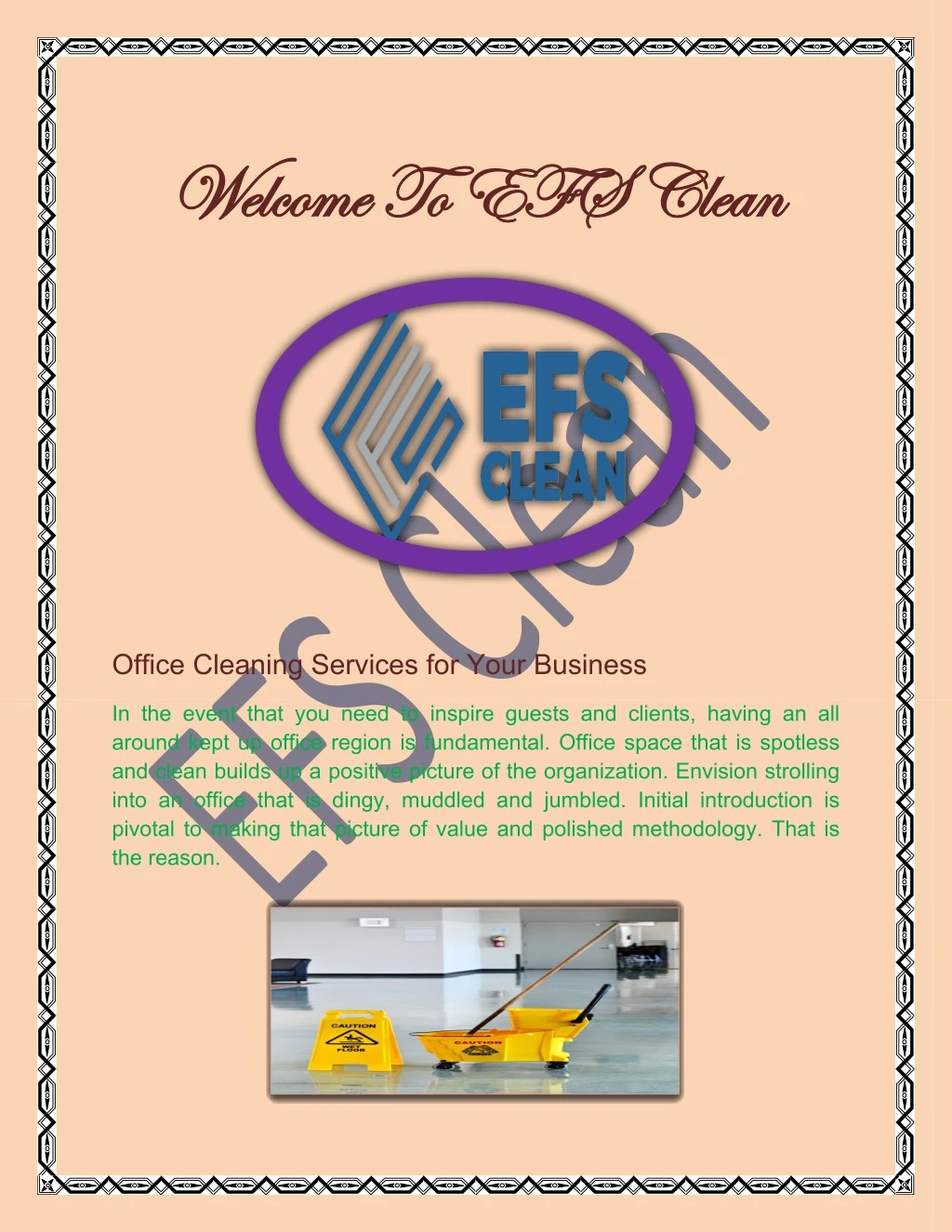 welcome to efs clean welcome to efs clean