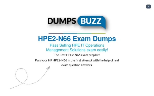 HP HPE2-N66 Dumps Download HPE2-N66 practice exam questions for Successfully Studying