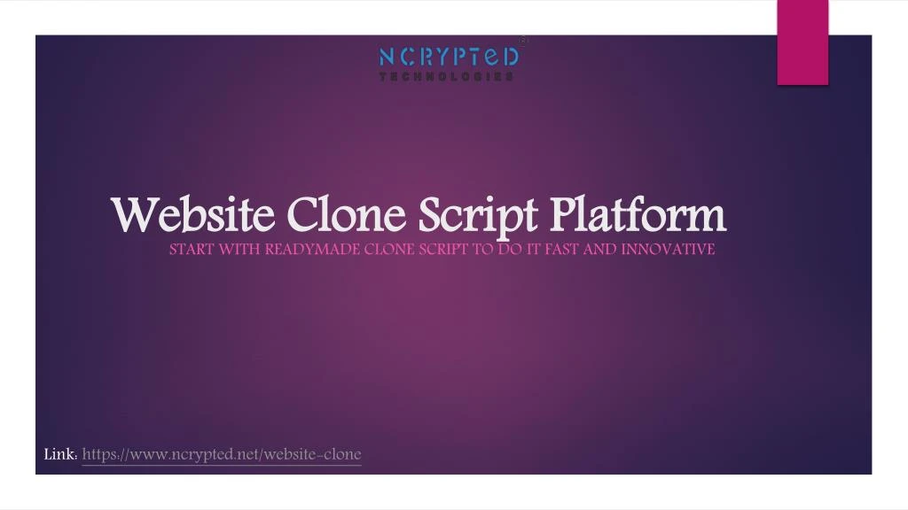 website clone script platform