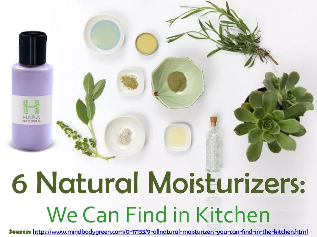 6 natural moisturizers we can find in kitchen