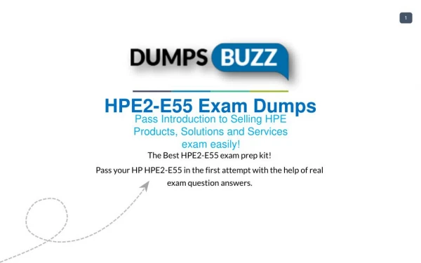 Get real HPE2-E55 VCE Exam practice exam questions