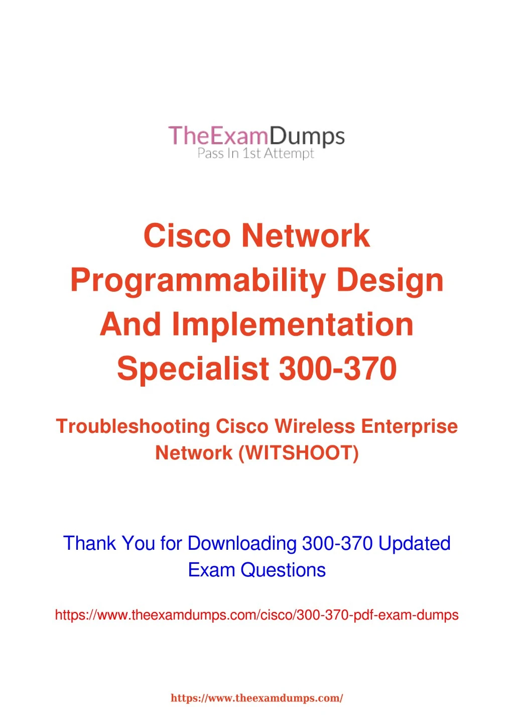 cisco network programmability design