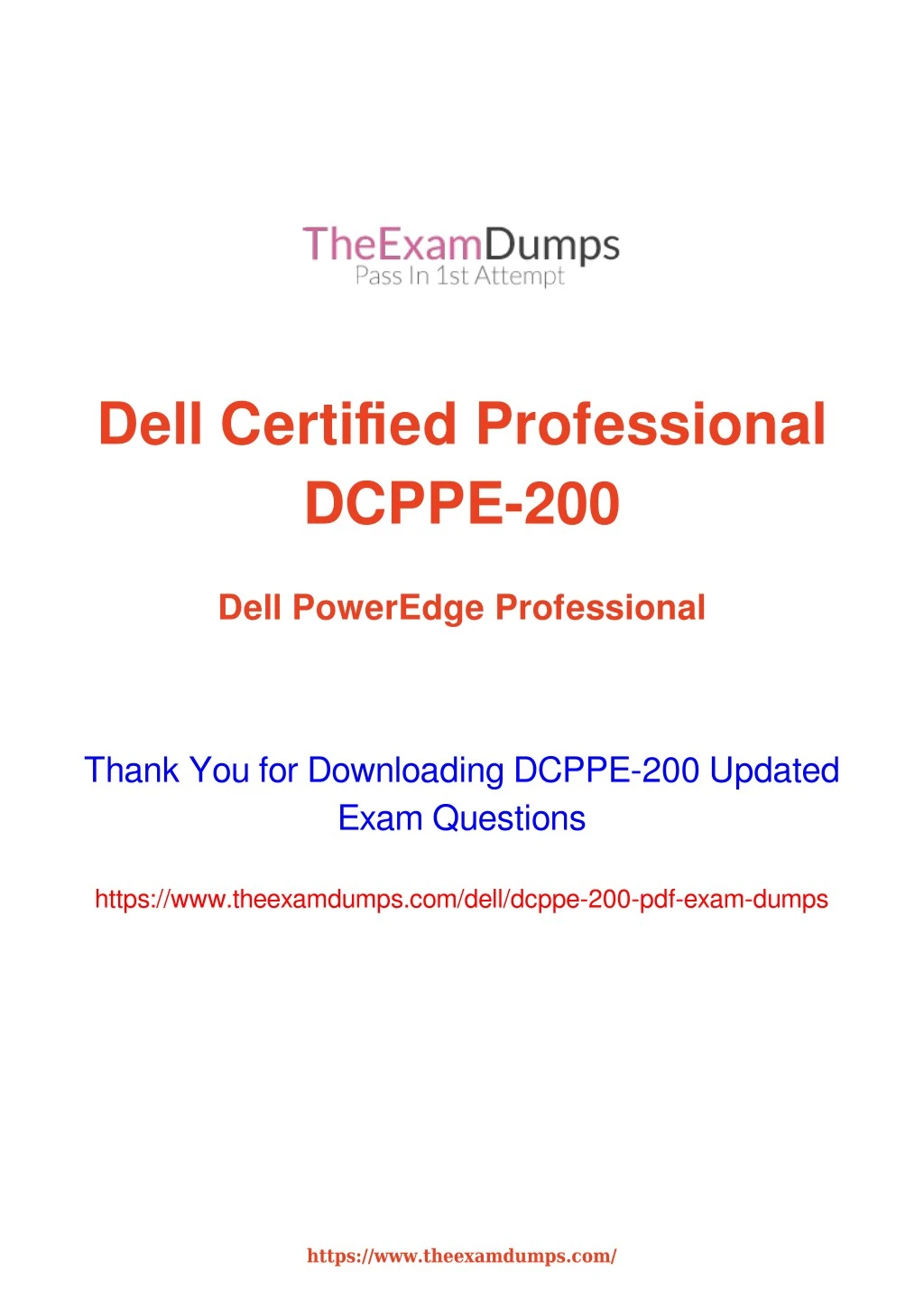 dell certified professional dcppe 200