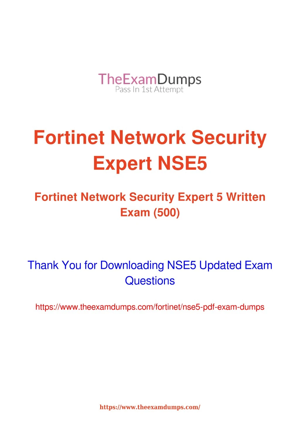 fortinet network security expert nse5
