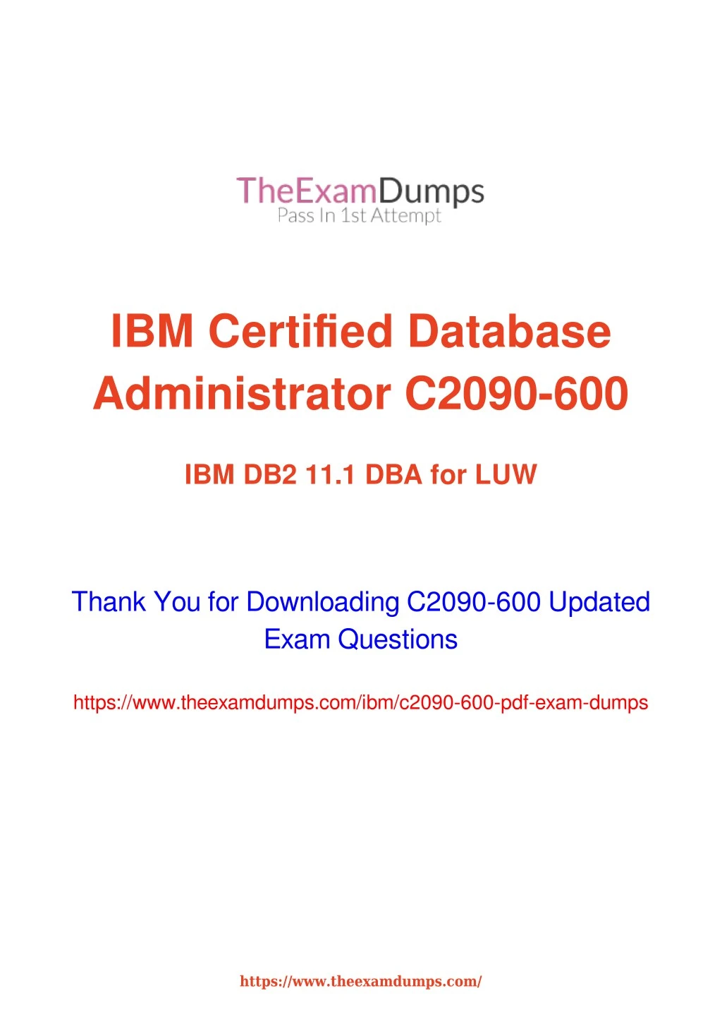 ibm certified database administrator c2090 600