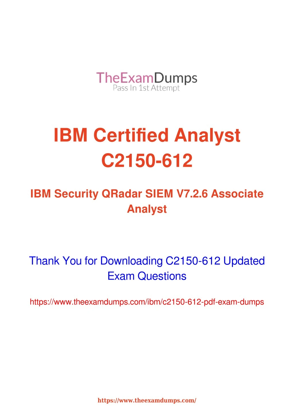 ibm certified analyst c2150 612