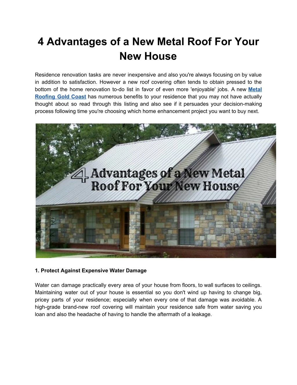4 advantages of a new metal roof for your