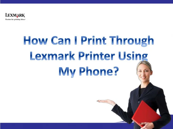 How to connect my phone to my Lexmark printer?