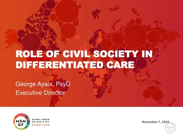 Role of Civil Society in differentiated care