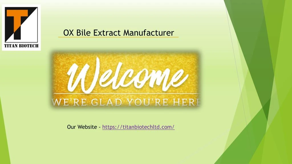 ox bile extract manufacturer