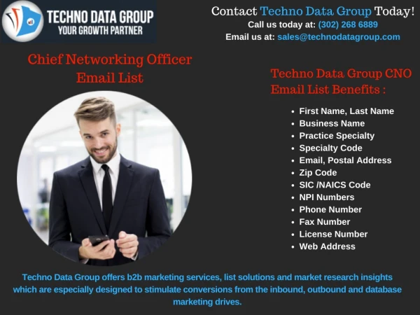 Chief Networking Officers Email List| CNO Email list| CNO Mailing Lists| CNO Email Database