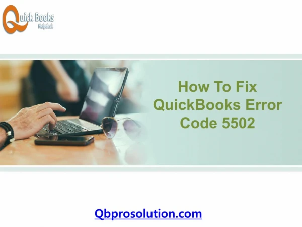 How to fix QuickBooks Error code 5502