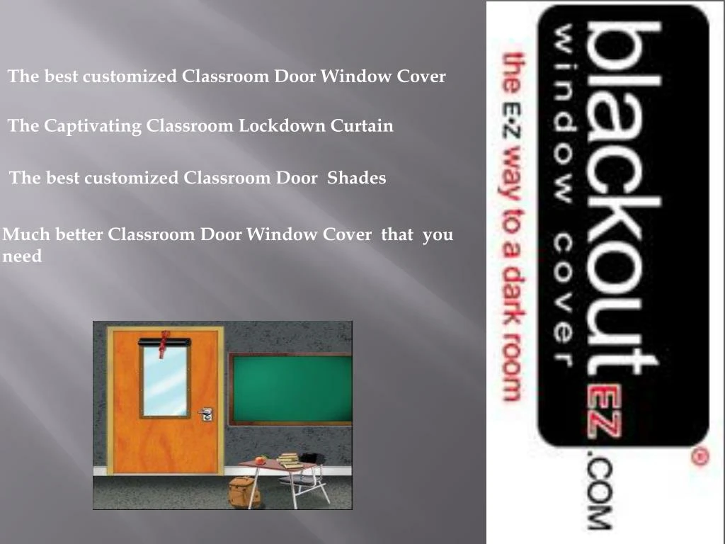 the best customized classroom door window cover