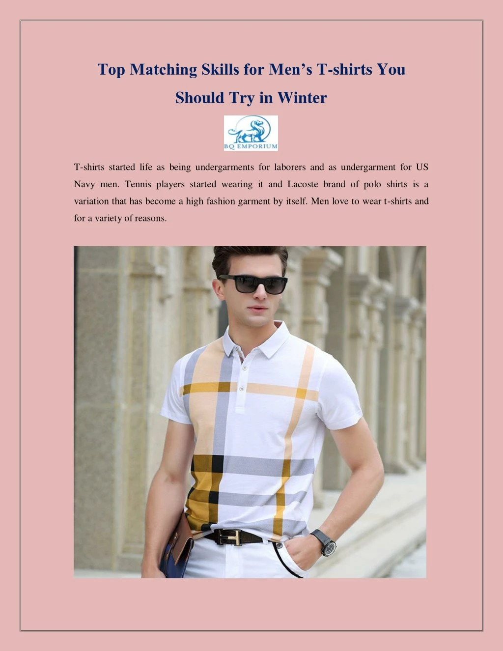 top matching skills for men s t shirts you