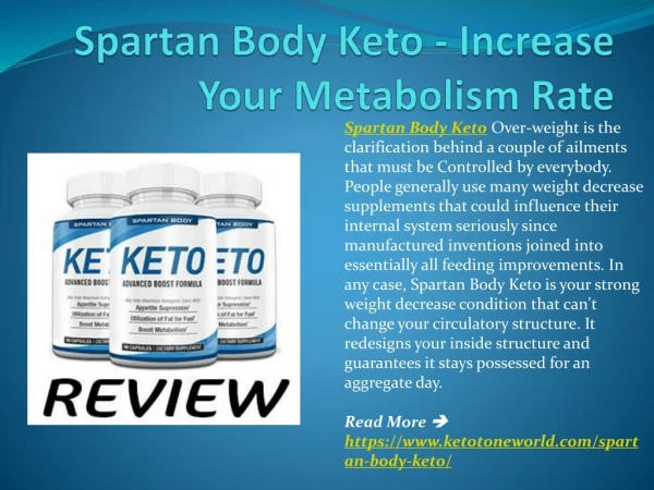 Spartan Body Keto - Increase Your Metabolism Rate