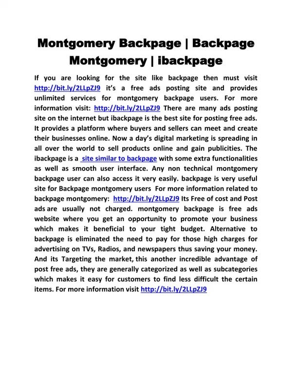montgomery backpage | backpage Montgomery | ibackpage