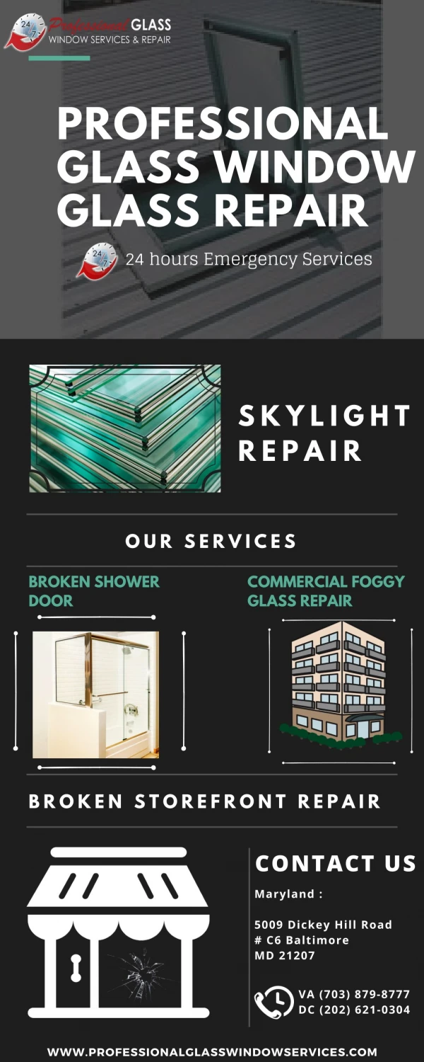 Hire Reliable Skylight Repair Service in Washington DC | Call on (703) 879-8777