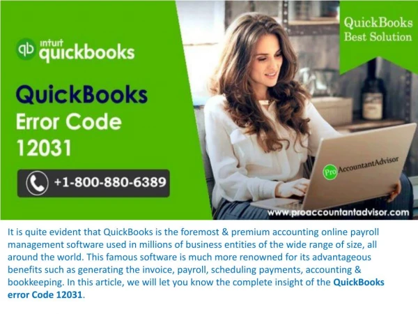 [Fixed] QuickBooks Update Error 12031 - QuickBooks Support & Help