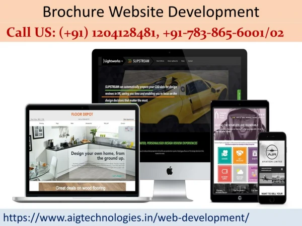 Brochure Website Development Noida, Delhi, Gurgaon | India
