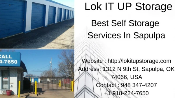 Storage Services In Sapulpa | Lokitup Storage