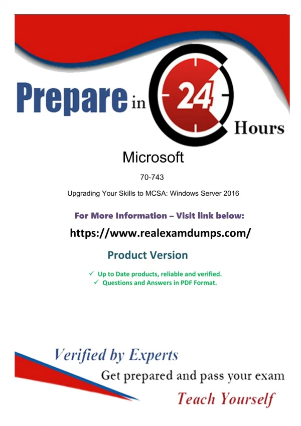 Download Exact Microsoft 70-743 Exam Study Guide - Microsoft 70-743 Exam Dumps