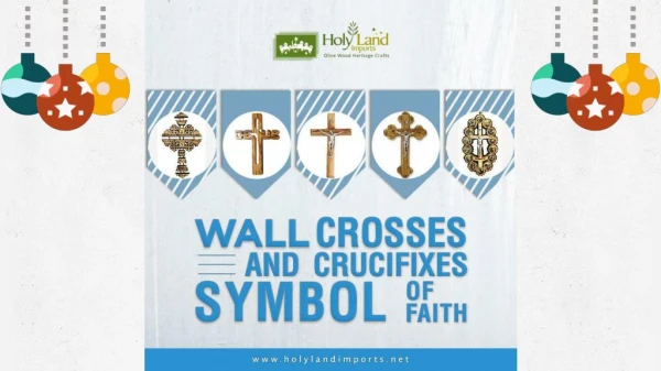 Olive Wood Crucifix and Wall Crosses - Symbol of Faith