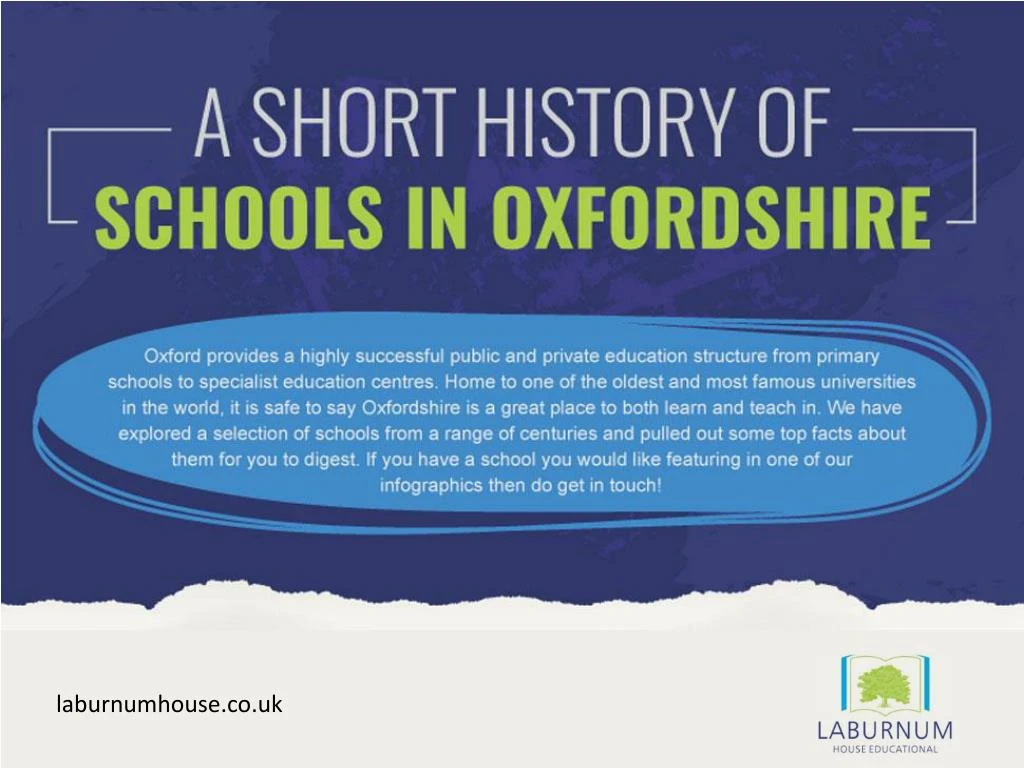 a short history of schools in oxfordshire