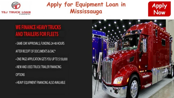 Approve Truck Loan Mississauga