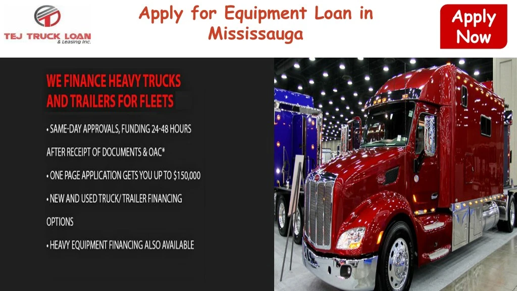 apply for equipment loan in mississauga