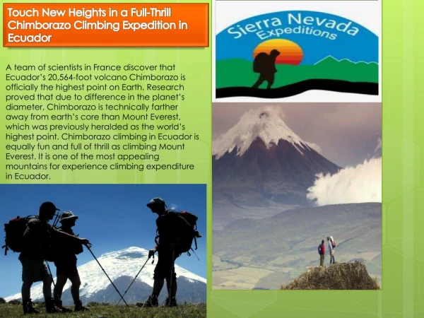 Touch New Heights in a Full-Thrill Chimborazo Climbing Expedition in Ecuador