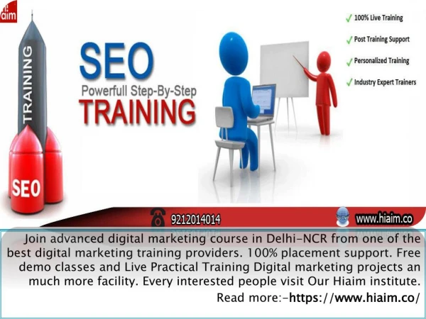Advanced Digital marketing course in Delhi