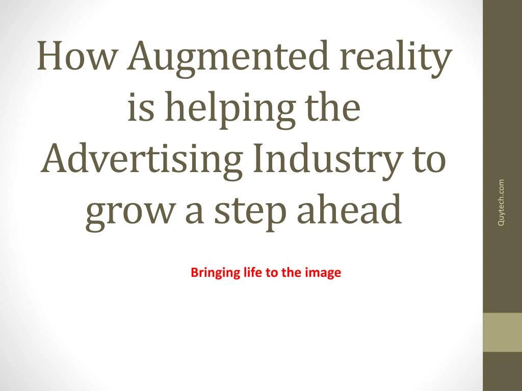 how augmented reality is helping the advertising i ndustry to g row a step ahead