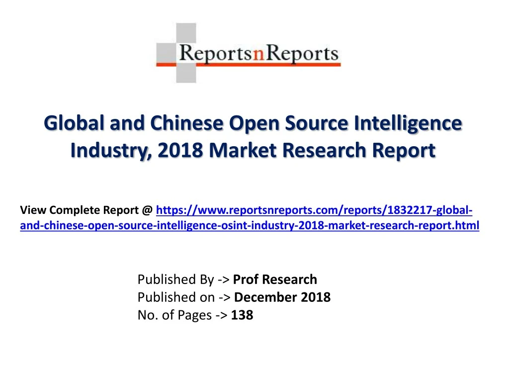 global and chinese open source intelligence