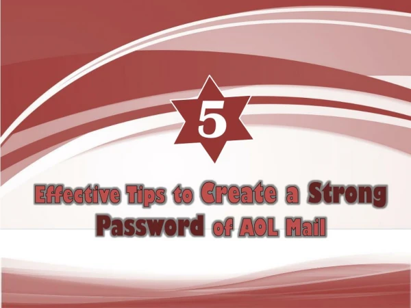 Tips to Create a Strong Password of AOL Mail