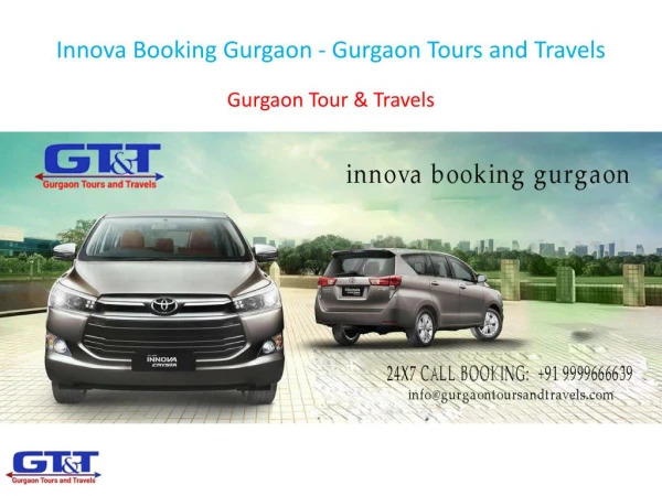 Innova Booking Gurgaon - Gurgaon Tours and Travels
