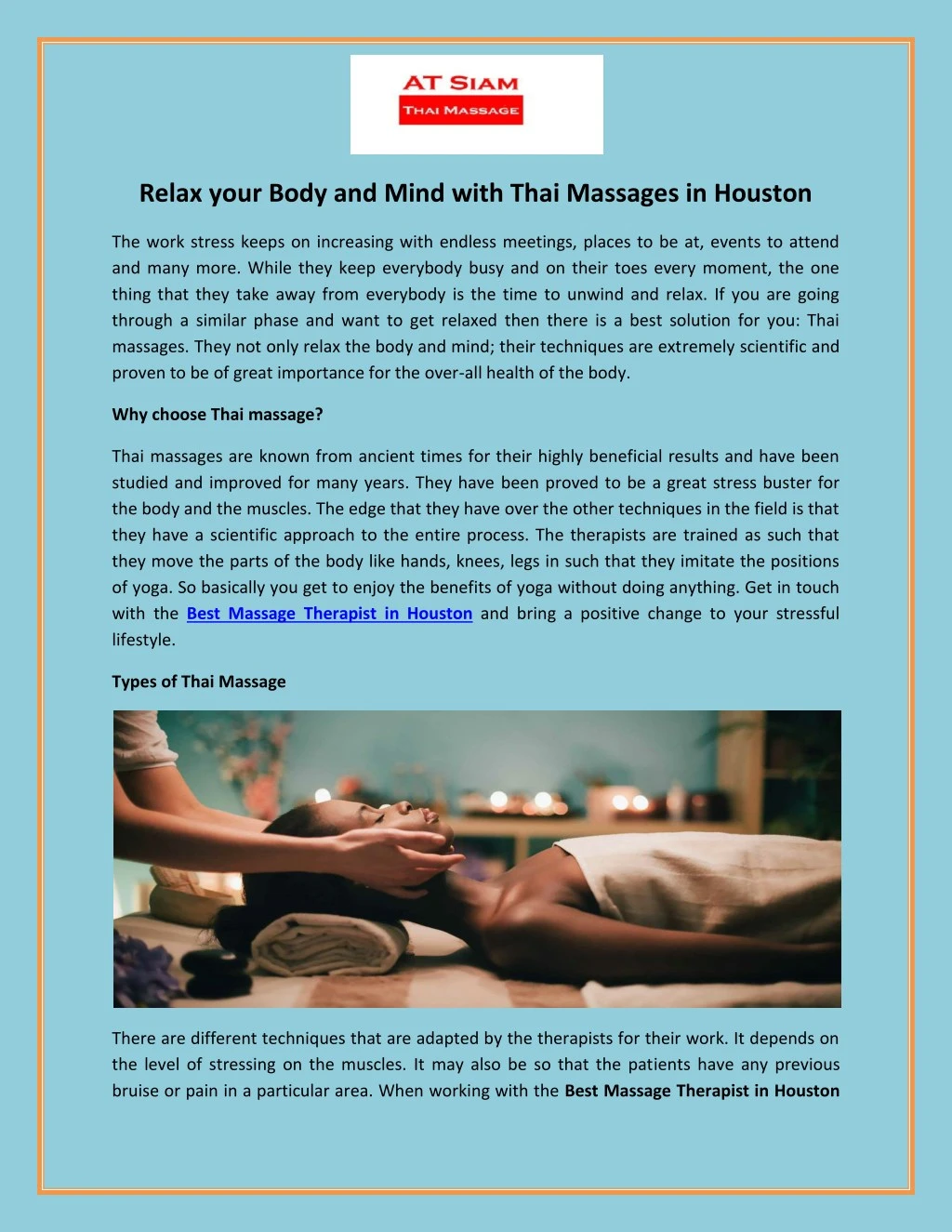 relax your body and mind with thai massages