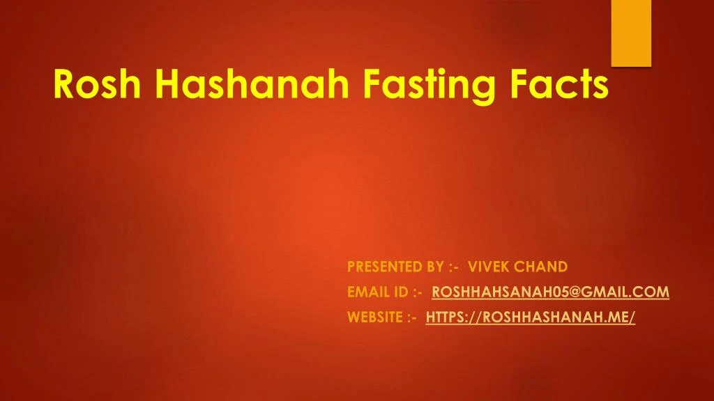 rosh hashanah fasting facts