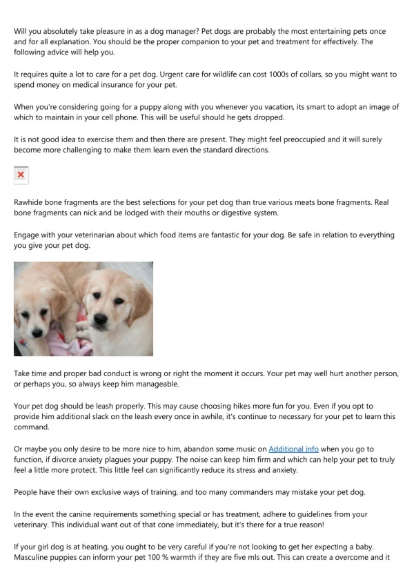 When You Want Puppy Advice, Check This Out Write-up