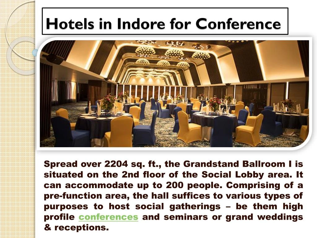 hotels in indore for conference