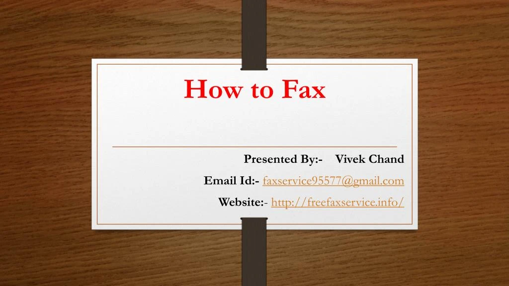 how to fax