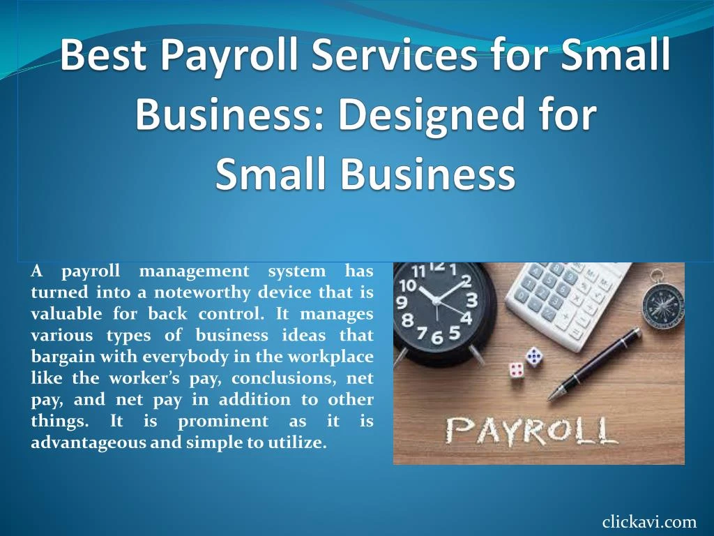 best payroll services for small business designed for small business