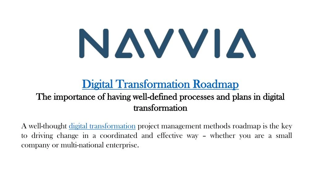 digital transformation roadmap the importance