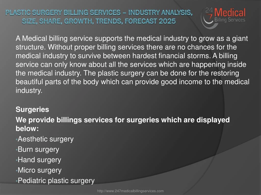 plastic surgery billing services industry analysis size share growth trends forecast 2025