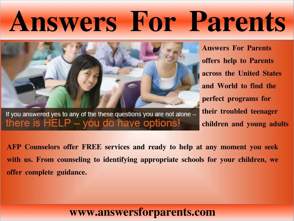 answers for parents