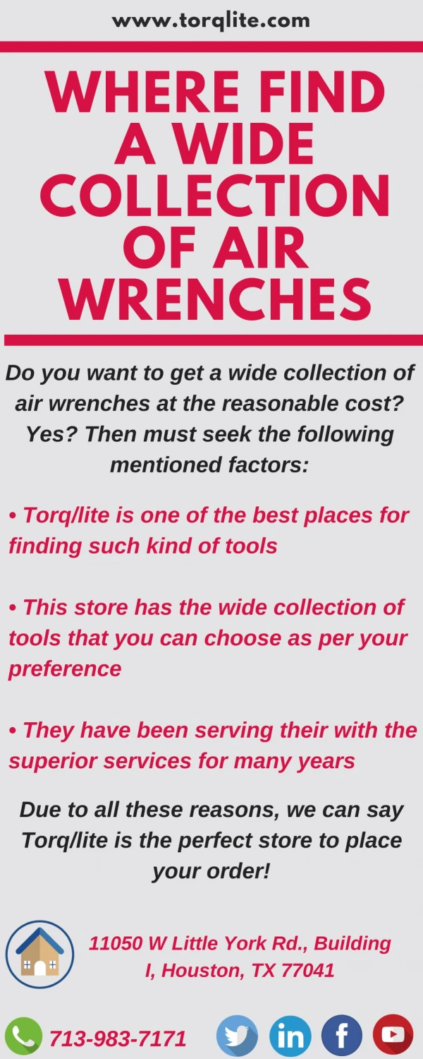 Where Find A Wide Collection Of Air Wrenches?