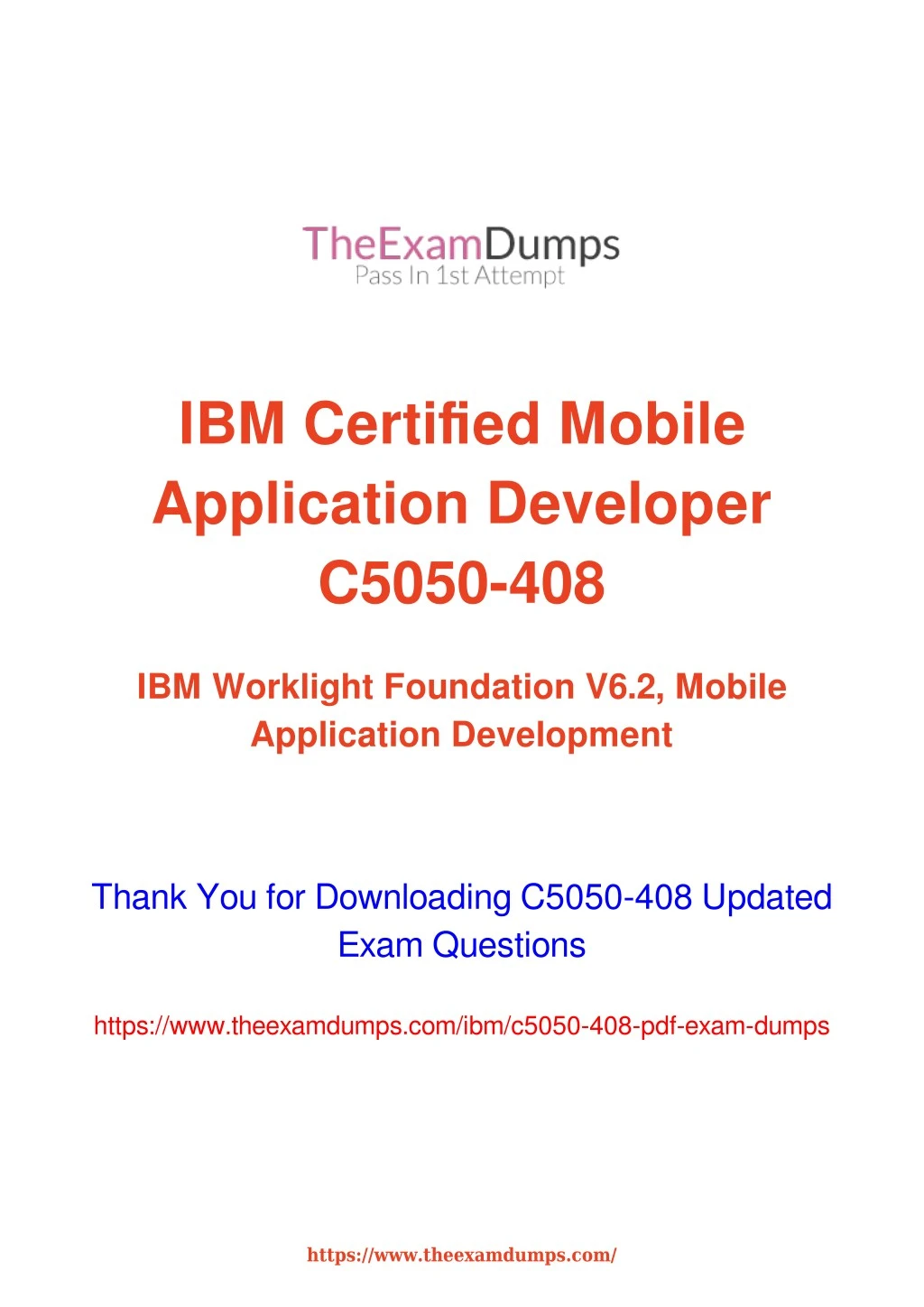 ibm certified mobile application developer c5050