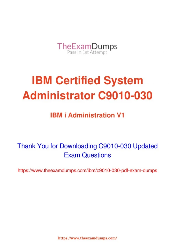 IBM C9010-030 Practice Questions [2019 Updated]